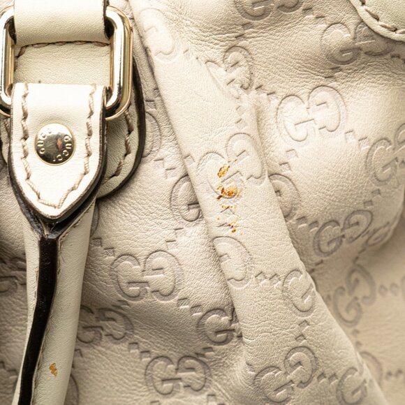 GUCCI White Leather Shoulder Bag - Picture 5 of 11